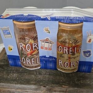 NEW IN BOX- Gilmore Girls Tumbler Set with Glass Straws 16oz